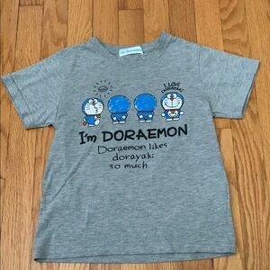 Doraemon Gray Kids T-Shirt size 130cm